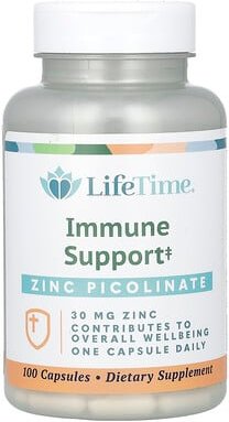 LifeTime Vitamins, Zinkpicolinat, 30 mg, 100 Kapseln