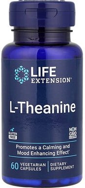 Life Extension, L-Theanin, 60 mg, 100 pflanzliche Kapseln (100 mg pro Kapsel)