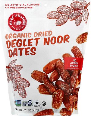 Made in Nature, Organic Dried Deglet Noor Dates, getrocknete Bio-Deglet-Noor-Datteln, 567 g (20 oz.)