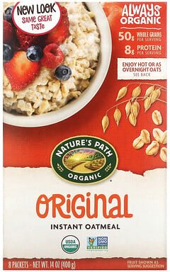 Nature's Path, Bio-Instant-Haferflocken, Original, 8 Päckchen, 400 g (14 oz.)