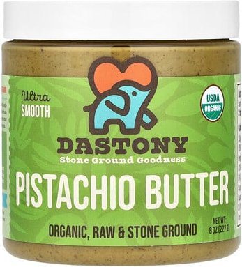 Dastony, Organic Pistachio Butter, Bio-Pistazienbutter, ultra sanft, 227 g (8 oz.)
