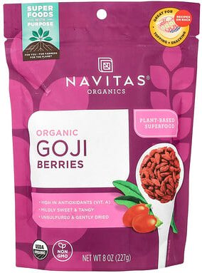 Navitas Organics, Organic Goji Berries, Bio-Goji-Beeren, 227 g (8 oz.)
