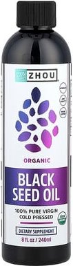 Thumbnail - Zhou Nutrition, Organic Black Seed Oil, Bio-Schwarzkümmelöl, kalt gepresst, 240 ml (8 fl. oz.)