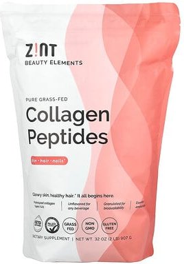 Thumbnail - Zint, Pure Grass-Fed Collagen Peptides, Unflavored, Kollagenpeptide von grasgefütterten Kühen, geschmacksneutral, Beutel...