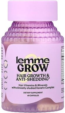 Lemme, Grow, Hair Growth & Anti-Shedding, Haarwachstum und Anti-Haarausfall, 60 Kapseln
