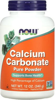 NOW Foods, Kalziumkarbonat-Pulver, 12 oz (340 g)