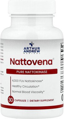 Arthur Andrew Medical, Nattovena, reine Nattokinase, 200 mg, 30 Kapseln