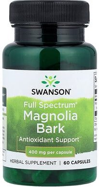 Swanson, Full Spectrum® Magnolia Bark, Magnolienrinde, 400 mg, 60 Kapseln