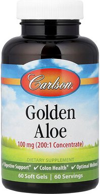 Carlson, Goldene Aloe, 100 mg, 60 Weichkapseln