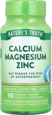 Nature's Truth, Calcium-Magnesium-Zink, 90 überzogene Kapseln