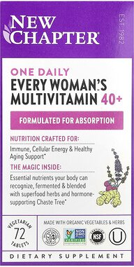 Thumbnail - New Chapter, One Daily Every Woman's™ Multivitamin 40+, Multivitamine ab 40, 72 pflanzliche Tabletten