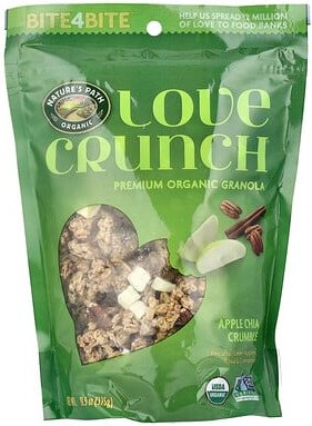 Nature's Path, Love Crunch, Premium-Bio-Granola, Apfel-Chia-Crumble, 325 g (11,5 oz.)