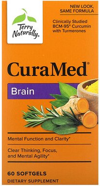 Terry Naturally, CuraMed, Gehirn, 60 Weichkapseln
