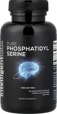 Intelligent Labs, Pure Phosphatidyl Serine, reines Phosphatidylserin, 90 pflanzliche Kapseln (100 mg pro Kapsel)