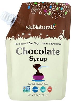 NuNaturals, Chocolate Syrup, Schokoladensirup, 0,2 l (6,6 fl. oz.)