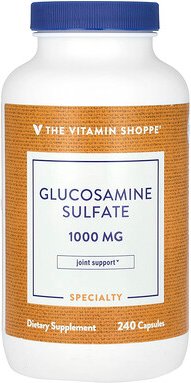 The Vitamin Shoppe, Glucosamine Sulfate, Glucosaminsulfat, 1.000 mg, 240 Kapseln