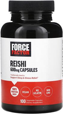 Force Factor, Reishi, 600 mg, 100 pflanzliche Kapseln