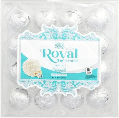 ChocZero, Royal Truffe, weißer Kokosnusstrüffel, 240 g (8,5 oz.)
