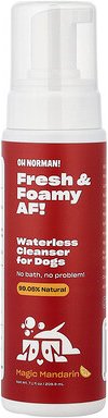 Oh Norman, Waterless Cleanser For Dogs, wasserloser Reiniger für Hunde, Magic Mandarin“, 209,9 ml (7,1 fl. oz.)