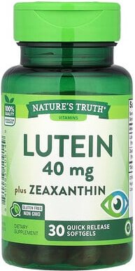 Thumbnail - Nature's Truth, Lutein, Plus Zeaxanthin, 40 mg, 30 Quick Release Softgels