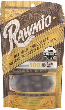Rawmio, Mit Hafermilch überzogene geröstete Haselnüsse, 56,7 g (2 oz.)