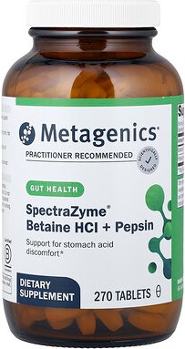 Thumbnail - Metagenics, SpectraZyme® Betaine HCl + Pepsin, 270 Tabletten