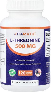 Vitamatic, L-Threonin, 500 mg, 120 pflanzliche Kapseln