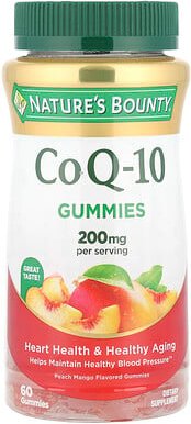 Nature's Bounty, CoQ-10 Gummies, CoQ-10-Fruchtgummis, Pfirsich-Mango, 60 Fruchtgummis (100 mg pro Fruchtgummi)