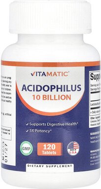 Vitamatic, Acidophilus, 10 Milliarden KBE, 120 Tabletten