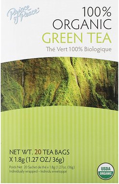 Prince of Peace, 100% Bio-Grüntee, 20 Teebeutel, 36 g (1,27 oz.)