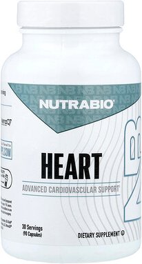 NutraBio, Heart, Herz, 90 Kapseln