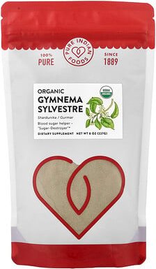 Pure Indian Foods, Organic Gymnema Sylvestre, 8 oz (227 g)