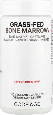 Thumbnail - Codeage, Grass-Fed Bone Marrow, Knochenmark von grasgefütterten Kühen, 180 pflanzliche Kapseln