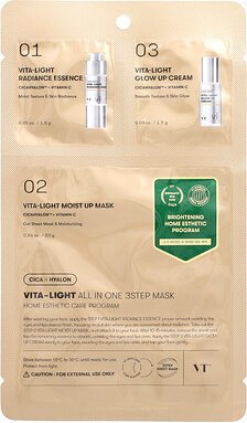 VT Cosmetics, Vita-Light All In One 3 Step Beauty Mask, Beauty-Maske für 3 Stufen, 3-teiliges Set