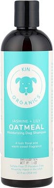 Kin+Kind, Organic Oatmeal Moisturizing Dog Shampoo, feuchtigkeitsspendendes Bio-Haferflocken-Hundshampoo, Jasmin + Lilie...