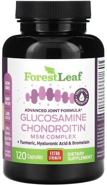 Forest Leaf, Glucosamine Chondroitin, Glucosamin-Chondroitin, 120 Kapseln