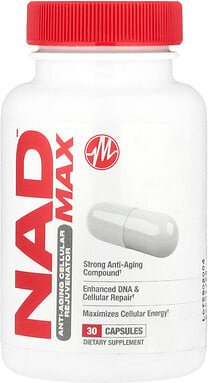 Metabolic Nutrition, NAD MAX™, Anti-Aging Cellular Rejuvenator, zellulärer Anti-Aging-Verjünger, 30 Kapseln