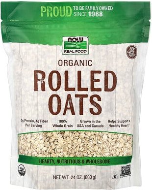 Thumbnail - NOW Foods, Bio-Haferflocken, 680 g (24 oz.)