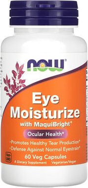 NOW Foods, Augenfeuchtigkeitscreme mit MaquiBright, 60 pflanzliche Kapseln