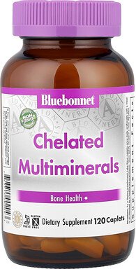 Thumbnail - Bluebonnet Nutrition, Chelated Multiminerals, chelatierte Multimineralien, 120 Kapseln
