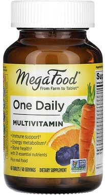 MegaFood, One Daily Multivitamin, 60 Tabletten