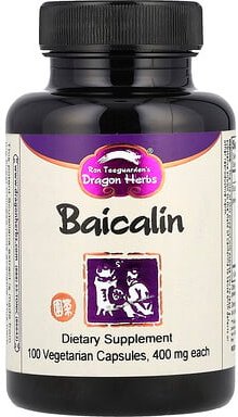 Dragon Herbs, Baicalin, 400 mg, 100 pflanzliche Kapseln