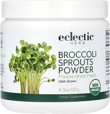 Eclectic Herb, Brocoli Sprouts Powder, Brokkolisprossenpulver, 122 g (4,3 oz.)