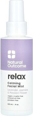 Natural Outcome, Relax, Calming Facial Mist, beruhigendes Gesichtsspray, 120 ml (4 oz.)