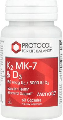 Thumbnail - Protocol for Life Balance, K2 MK-7 und D3, 60 Kapseln