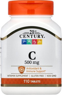 21st Century, C, 500 mg, 110 Tabletten