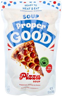 Proper Good, Pizza Soup, Peperoni, Tomate und Käse, 340 g (12 oz.)