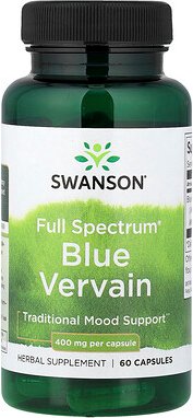 Swanson, Full Spectrum® Blue Vervain, Blauer Eisenkraut, 400 mg, 60 Kapseln