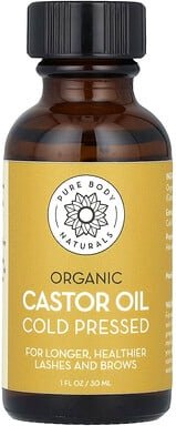 Pure Body Naturals, Organic Castor Oil Kit, Bio-Rizinusöl-Set, 30 ml (1 fl. oz.)