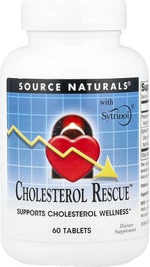 Source Naturals, Cholesterin Rescue, 60 Tabletten